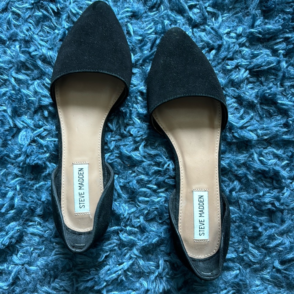 NWT STEVE MADDEN black flat shoes size 8